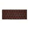 Casa Padrino Chesterfield Leder Bett-Kopfteil Rotbraun 200 x H. 140 cm - Chesterfield Echtleder Hotel & Schlafzimmer Möbel