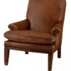 Casa Padrino Chesterfield Luxus Echt Leder Sessel Ireland Vintage Leder Braun 71 x 62 x 83 cm