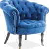 Casa Padrino Chesterfield Sessel 87 x 78 x H. 83 cm - Verschiedene Farben - Eleganter Salon Sessel mit edlem Samtsoff - Chesterfield Möbel
