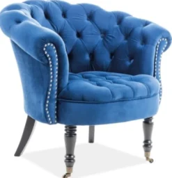 Casa Padrino Chesterfield Sessel 87 x 78 x H. 83 cm - Verschiedene Farben - Eleganter Salon Sessel mit edlem Samtsoff - Chesterfield Möbel