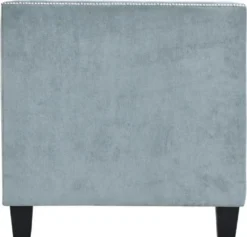Casa Padrino Chesterfield Sessel Hellblau / Schwarz 100 x 84 x H. 83 cm - Moderner Wohnzimmer Sessel - Chesterfield Wohnzimmer Möbel