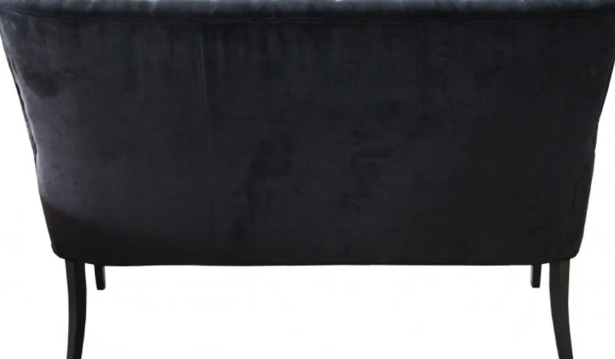 Casa Padrino Chesterfield Sitzbank Sofa Schwarz Esszimmer Bank B 155 cm, H 108 cm, T 70 cm