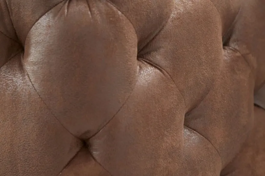 Casa Padrino Chesterfield Wohnzimmer Sofa Antik Braun 240 x 97 x H. 73 cm - Chesterfield Wohnzimmer Möbel