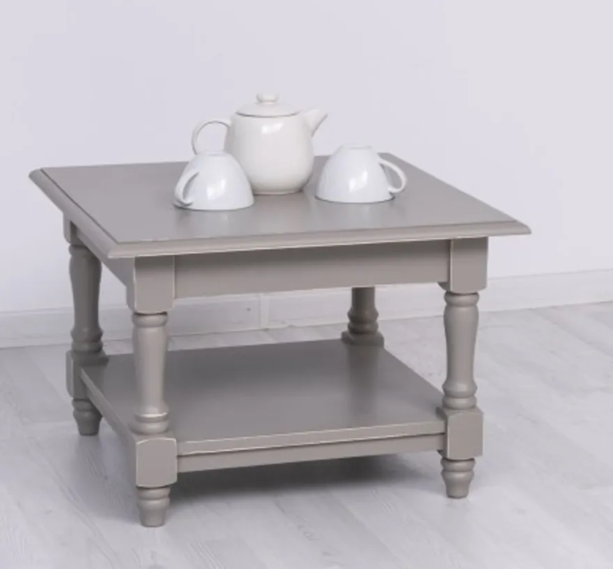 Casa Padrino Couchtisch im Landhausstil, 65 x 65 x 45 cm