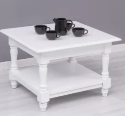 Casa Padrino Couchtisch im Landhausstil, 65 x 65 x 45 cm