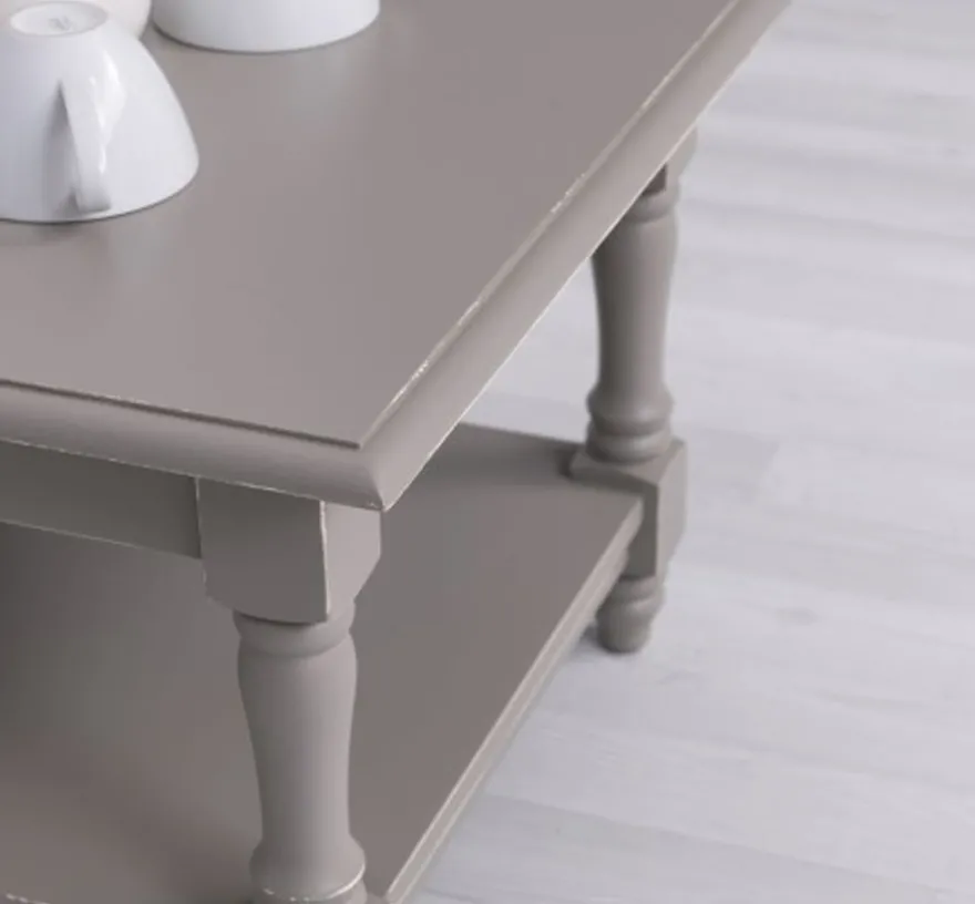 Casa Padrino Couchtisch im Landhausstil, 65 x 65 x 45 cm