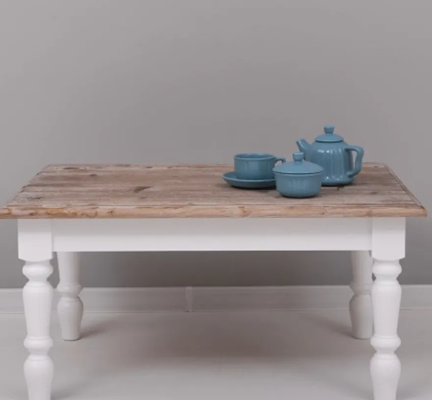 Casa Padrino Couchtisch im Landhausstil, 90 x 65 x 45 cm