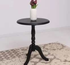 Casa Padrino Couchtisch im Landhausstil Schwarz, 60 x 60 x 78 cm