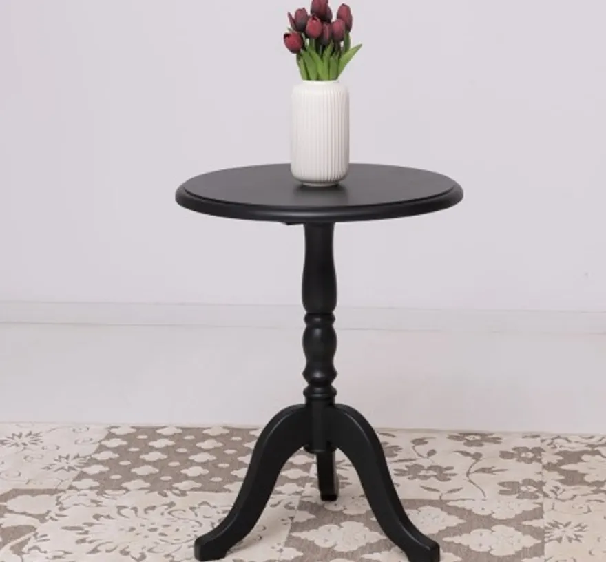 Casa Padrino Couchtisch im Landhausstil Schwarz, 60 x 60 x 78 cm