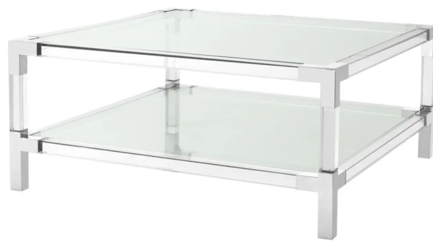 Casa Padrino Couchtisch 100 x 100 x H. 45 cm - Luxus Designer Möbel