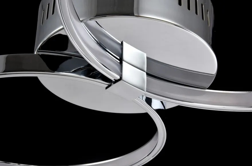 Casa Padrino Decken- und Wandleuchte Silber 74 x 44 x H. 7 cm - Moderne LED Leuchte