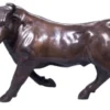 Casa Padrino Deko Bronzefigur Stier Bronze 56 x 22 x H. 40 cm - Luxus Skulptur