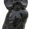 Casa Padrino Dekofigur Eule Schwarz 24 x 20 x H. 38,5 cm - Wetterbeständige Deko Skulptur - Wohnzimmer Deko - Garten Deko - Terrassen Deko