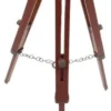 Casa Padrino Deko Globus Mehrfarbig / Braun / Antik Messing H. 78 cm - Höhenverstellbarer Globus mit Dreibein Stativ - Büro Deko - Wohnzimmer Deko - Deko Accessoires