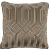 Casa Padrino Deko Kissen / Zierkissen Braun 50 x 50 cm - Luxus Wohnzimmer Accessoires