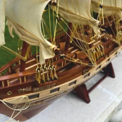 Casa Padrino Deko Segelschiff France II 74 cm - Handgefertigtes Modellschiff