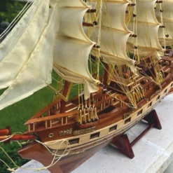 Casa Padrino Deko Segelschiff France II 74 cm - Handgefertigtes Modellschiff
