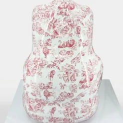 Casa Padrino Deko Skulptur Panda Bär Weiß / Rosa H. 90 cm - Deko Figur