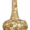 Casa Padrino Deko Vase aus Muschelschalen Ø 26 x H. 43 cm - Ringe & Punkte