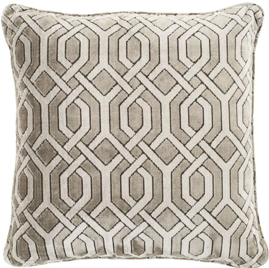 Casa Padrino Deko Zierkissen Grau 60 x 60 cm - Luxus Wohnzimmer Accessoires