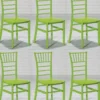 Casa Padrino Designer Acryl Stuhl Set Grün 40 x 46 x H. 92,5 cm - Esszimmerstühle - Acryl Esszimmer Möbel