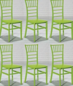 Casa Padrino Designer Acryl Stuhl Set Grün 40 x 46 x H. 92,5 cm - Esszimmerstühle - Acryl Esszimmer Möbel