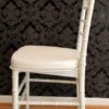 Casa Padrino Designer Acryl Stuhl Ghost Chair in Weiß mit Sitzkissen 40 x 46 x 92,5 cm