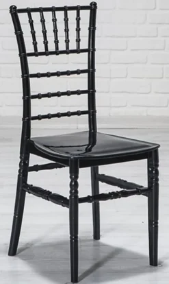 Casa Padrino Designer Acryl Stuhl Set Schwarz 40 x 46 x H. 92,5 cm - Esszimmerstühle - Acryl Esszimmer Möbel