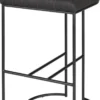 Casa Padrino Designer Barstuhl Schwarz 46 x 46 x H. 92 cm - Moderner Barhocker mit pulverbeschichtetem Stahl - Luxus Barmöbel