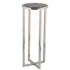 Casa Padrino Designer Beistelltisch Silber 30 x 30 x H. 75 cm - Designer Tisch Möbel