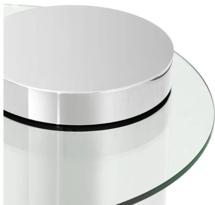 Casa Padrino Designer Beistelltisch Silber 65 x H. 51 cm - Luxus Kollektion