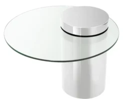Casa Padrino Designer Beistelltisch Silber 65 x H. 51 cm - Luxus Kollektion