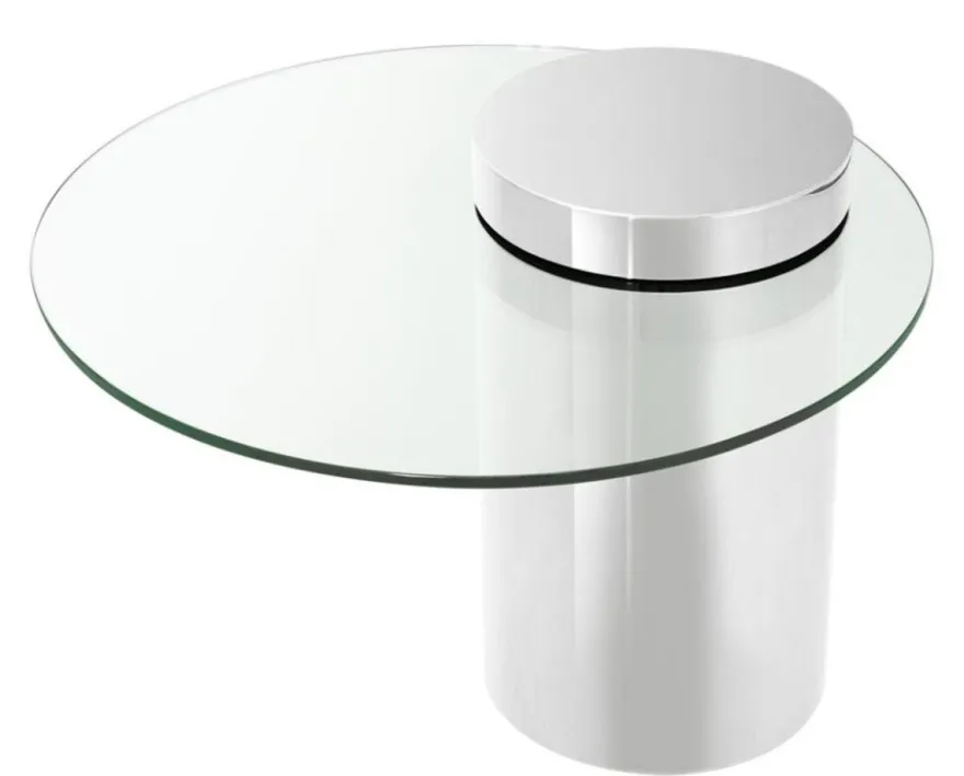 Casa Padrino Designer Beistelltisch Silber 65 x H. 51 cm - Luxus Kollektion