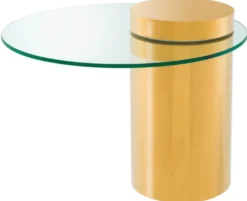 Casa Padrino Designer Beistelltisch Gold 65 x H. 51 cm - Luxus Möbel