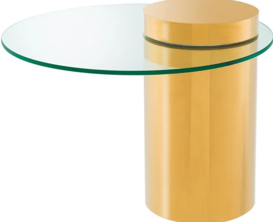 Casa Padrino Designer Beistelltisch Gold 65 x H. 51 cm - Luxus Möbel