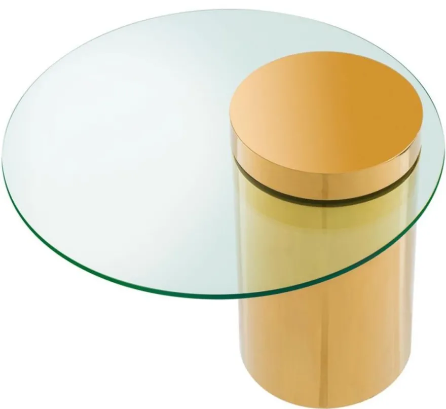 Casa Padrino Designer Beistelltisch Gold 65 x H. 51 cm - Luxus Möbel