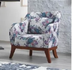 Casa Padrino Designer Bergere Sessel Seine - Hotel Möbel, Grau, B 80 x T 85 x H 87 cm