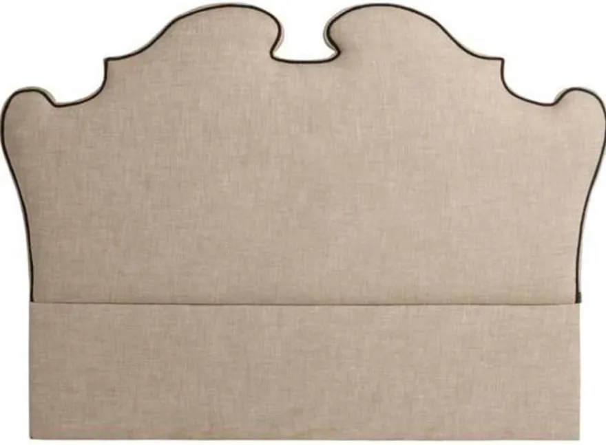 Casa Padrino Designer Bett-Kopfteil Beige 200 x H. 144 cm - Luxus Qualität
