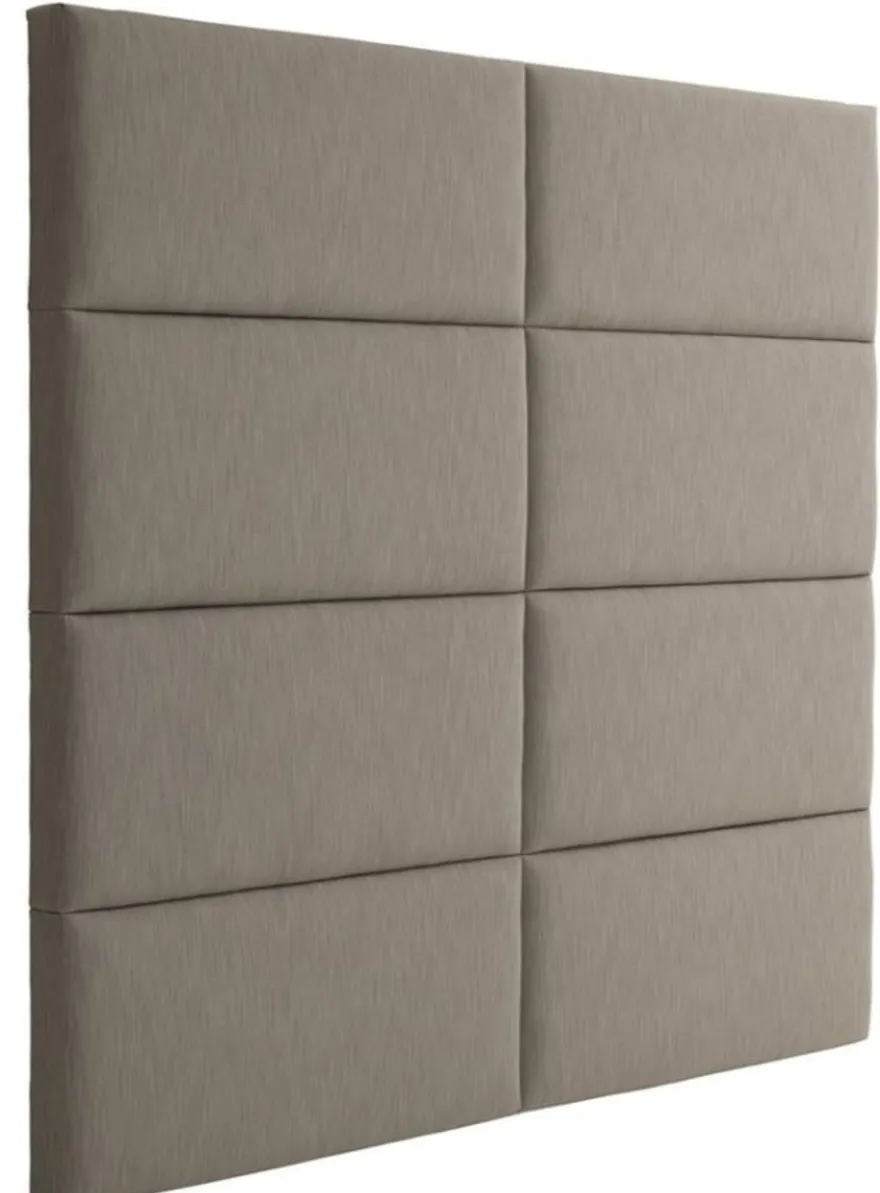 Casa Padrino Designer Bett-Kopfteil Hellbraun 200 x H. 180 cm - Luxus Möbel