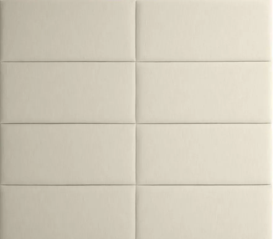Casa Padrino Designer Bett-Kopfteil Elfenbein 200 x H. 180 cm - Luxus Möbel
