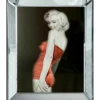 Casa Padrino Designer Bild Lady in Red Marilyn Monroe - Limited Edition