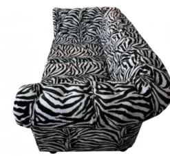 Casa Padrino Designer Chesterfield Sofa Zebra - Designer Wohnzimmer Möbel
