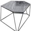 Casa Padrino Designer Couchtisch Schwarz 89 x 54 x H. 30 cm - Luxus Wohnzimmertisch mit Marmorplatte