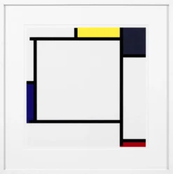 Casa Padrino Designer Deko Bilder 2er Set Mehrfarbig / Weiß 75 x H. 75 cm - Luxus Kunstdrucke