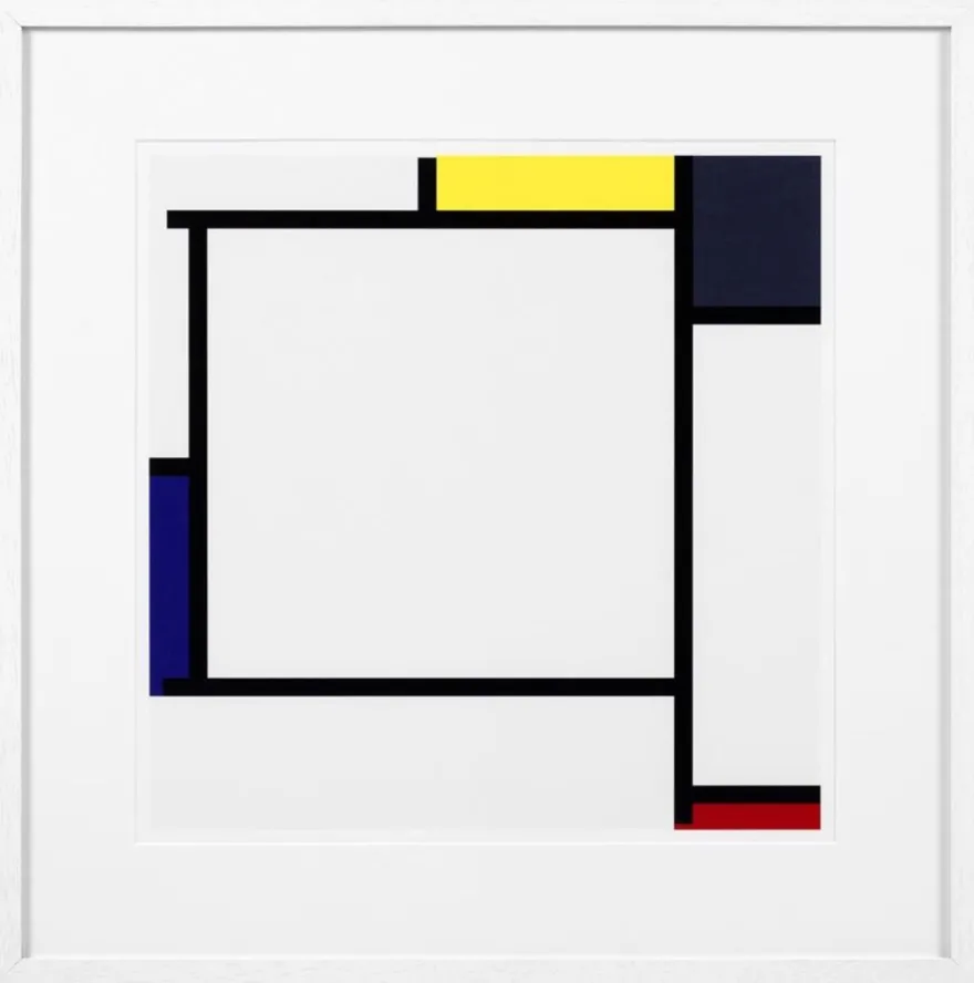 Casa Padrino Designer Deko Bilder 2er Set Mehrfarbig / Weiß 75 x H. 75 cm - Luxus Kunstdrucke
