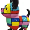 Casa Padrino Designer Dekofigur Chihuahua Hund Mehrfarbig H. 55 cm - Wetterbeständige Deko Skulptur - Wohnzimmer Deko - Garten Deko - Designer Deko Tierfigur