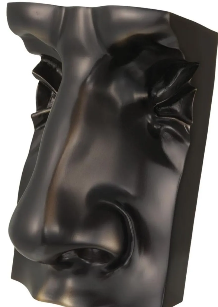 Casa Padrino Designer Deko Objekt Gesicht Antik Bronze 15 x 12 x H. 23 cm - Luxus Kollektion