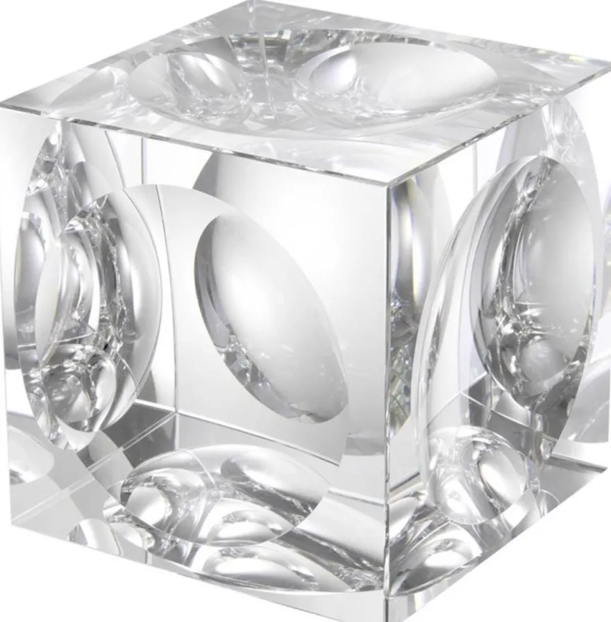 Casa Padrino Designer Deko Objekt Kristallglas Würfel 15 x 15 x H. 15 cm - Luxus Qualität