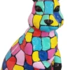 Casa Padrino Designer Deko Skulptur Hase Mehrfarbig H. 110 cm - Tierfigur - Dekofigur - Gartenfigur - Gartendeko