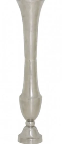 Casa Padrino Designer Deko Vase Silber - Massive Luxus Qualität, Durchmesser 18 x H. 100 cm